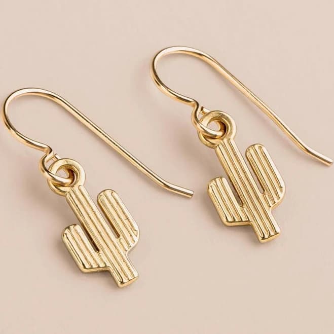 14K Gold Fill & Gold Plated Brass Bohemian Dangle Drop Earrings