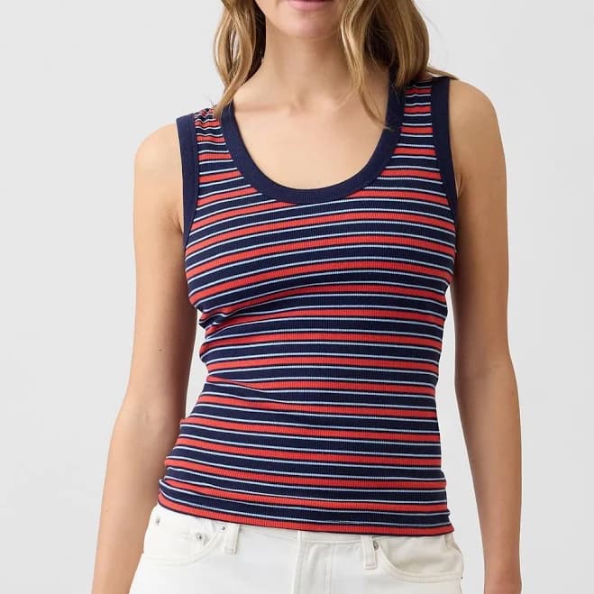 Gap Women's Ribbed Scoopneck Tank Top