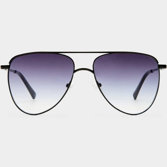 Le Specs - The Duke, Aviator Sunglasses, Matte Black, Small