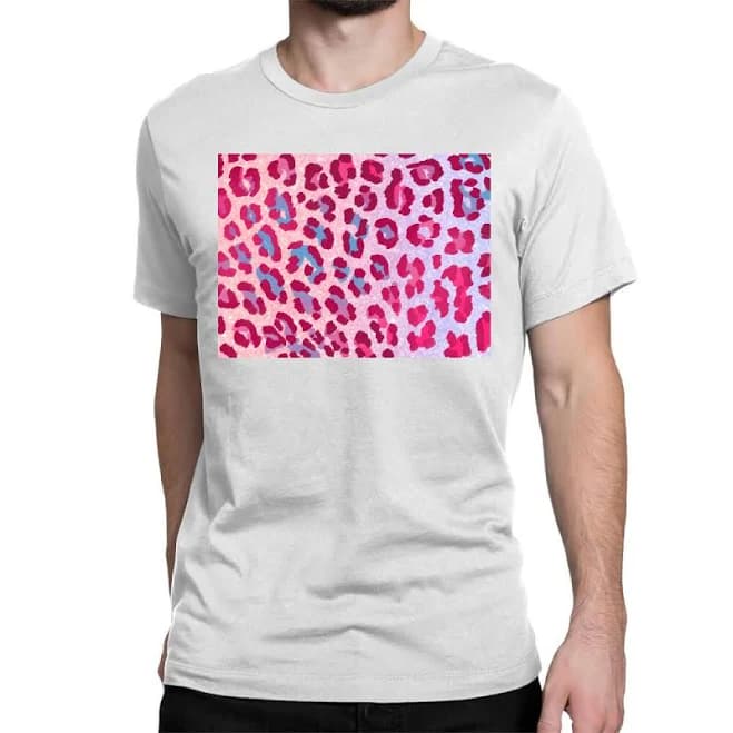 Leopard Background Pink Shimmer 3200x240 T-shirt by Artistshot