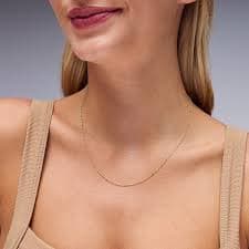 14K Gold Bonded Singapore Chain - 18" | Banter