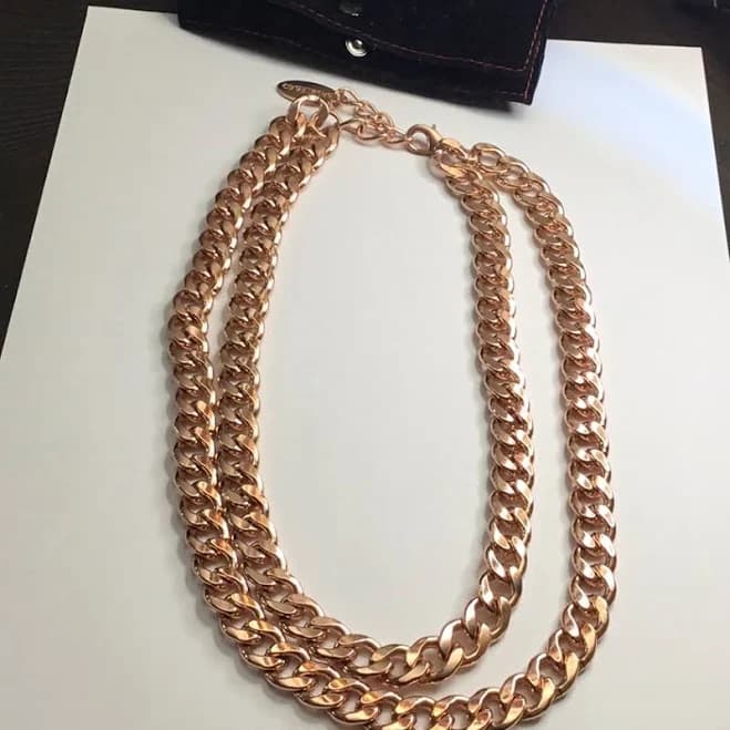 Baublebar Crimson Statement Necklace Yellow Gold One Size
