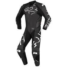 Richa Stradale Gp Black/White Motorcycle SPORTS Leather Track/Road 1PC Race Suit