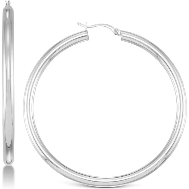 Simone I. Smith 18K Gold Over Sterling Silver Hoop Earrings