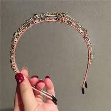 Gorgeous Gemstone Square Headwear Hair Hoops Wedding Jewelry For Women Baroque High-end Shiny Crystal Headband Bridal Hair Band - AliExpress 200000297