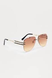 Feel It Twice Sunglasses - Black/Brown | Fashion Nova