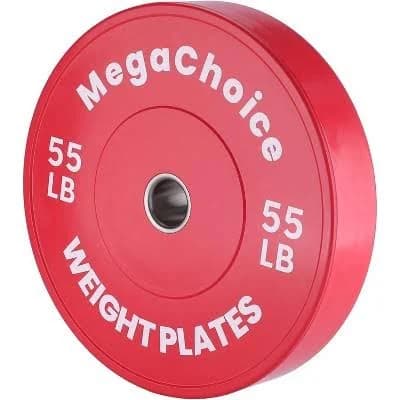 Bumper Weight 2-Inch Rubber Weight Plate for Home Gym