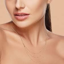 LUMINOR GOLD 14k Gold Triple Layer Necklace