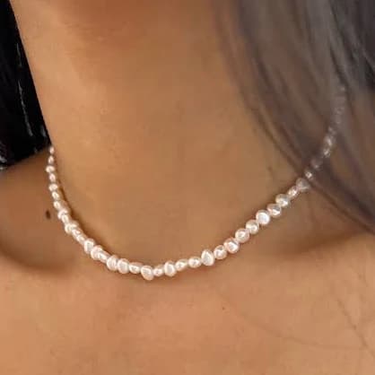 14K Gold Layered Pearl Necklace