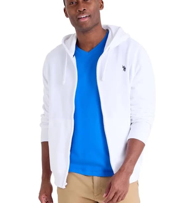 U.S. Polo Assn. Men's Full Zip Fleece Hoodie