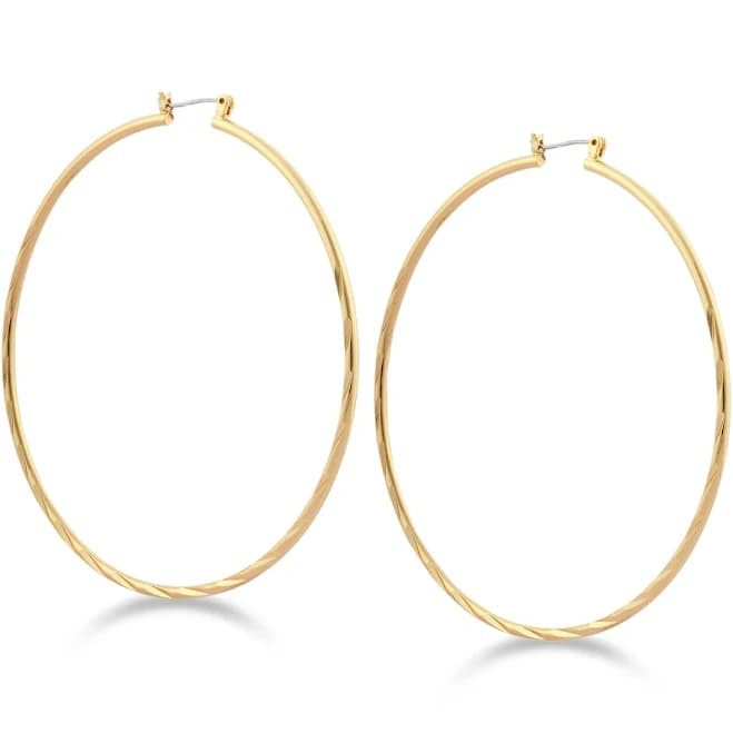 GUESS Extra Large Twist Hoop Earrings