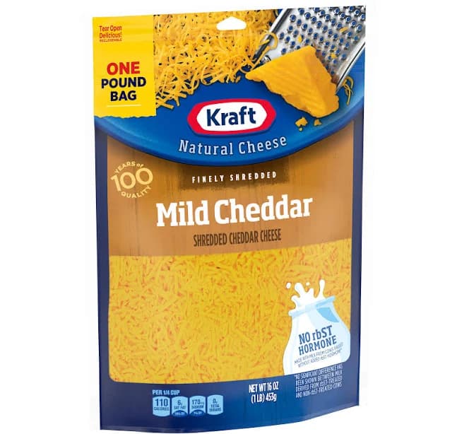 Kraft Mild Cheddar Cheese Shredded