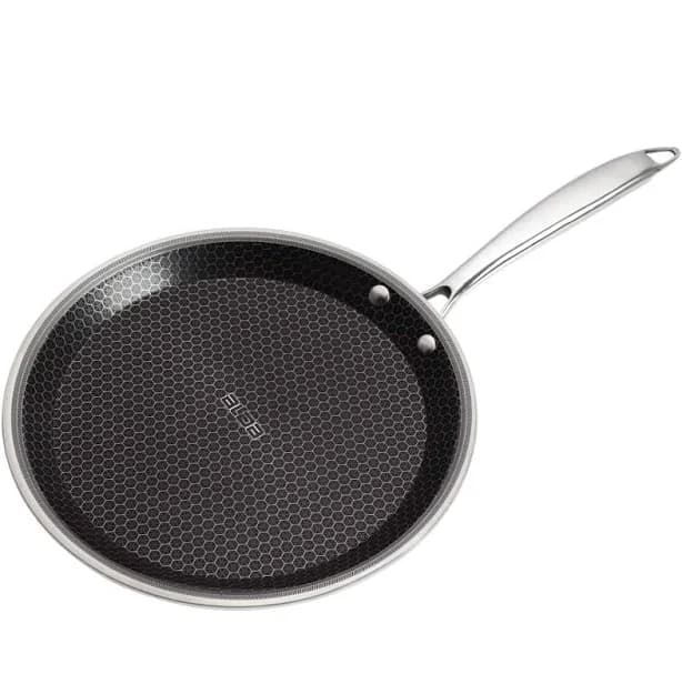 Alda Nero Tri-Ply Stainless Steel Non-Stick Crepe Pan 30 cm