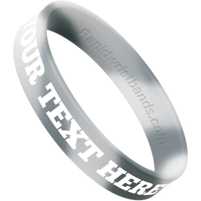 Rapidwristbands Custom Rubber Bracelets