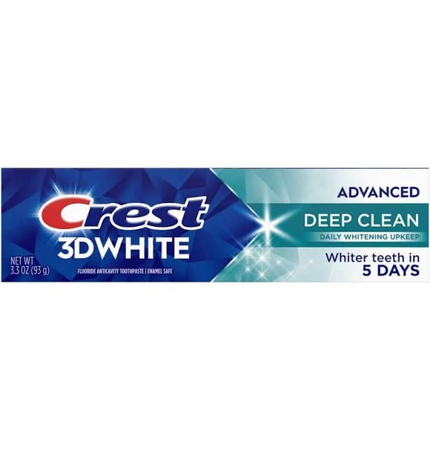 Crest 3D White Deep Clean Teeth Whitening Toothpaste