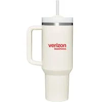 Verizon Business Stanley Quencher H2.0 FlowState Tumbler 40oz (Cream)