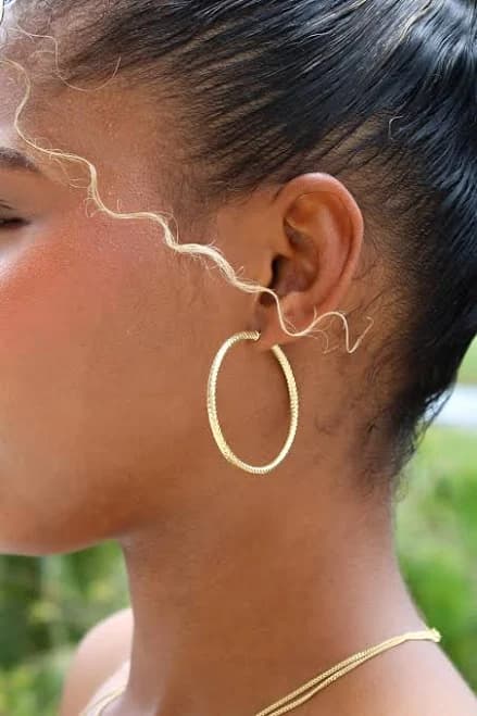 10K Solid Gold Minimalist Hoops