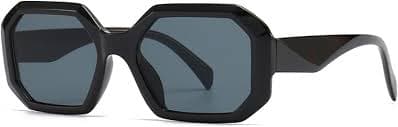 Amazon.com: WNCKSQ Fashion Polygonal Sunglasses Street Photography Modern Charm Retro Sunglasses(black) : Clothing, Shoes & Jewelry