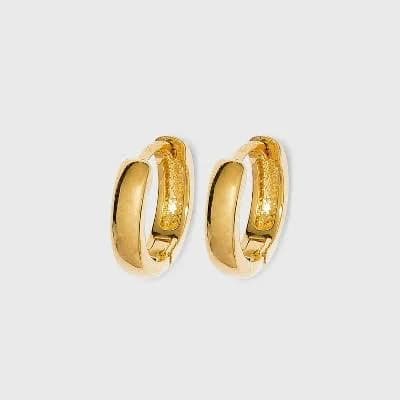 A New Day 14K Gold Plated Huggie Hoop Earrings